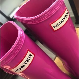 Kids!!!! Very Gently worn Girls tall Hunter Boots